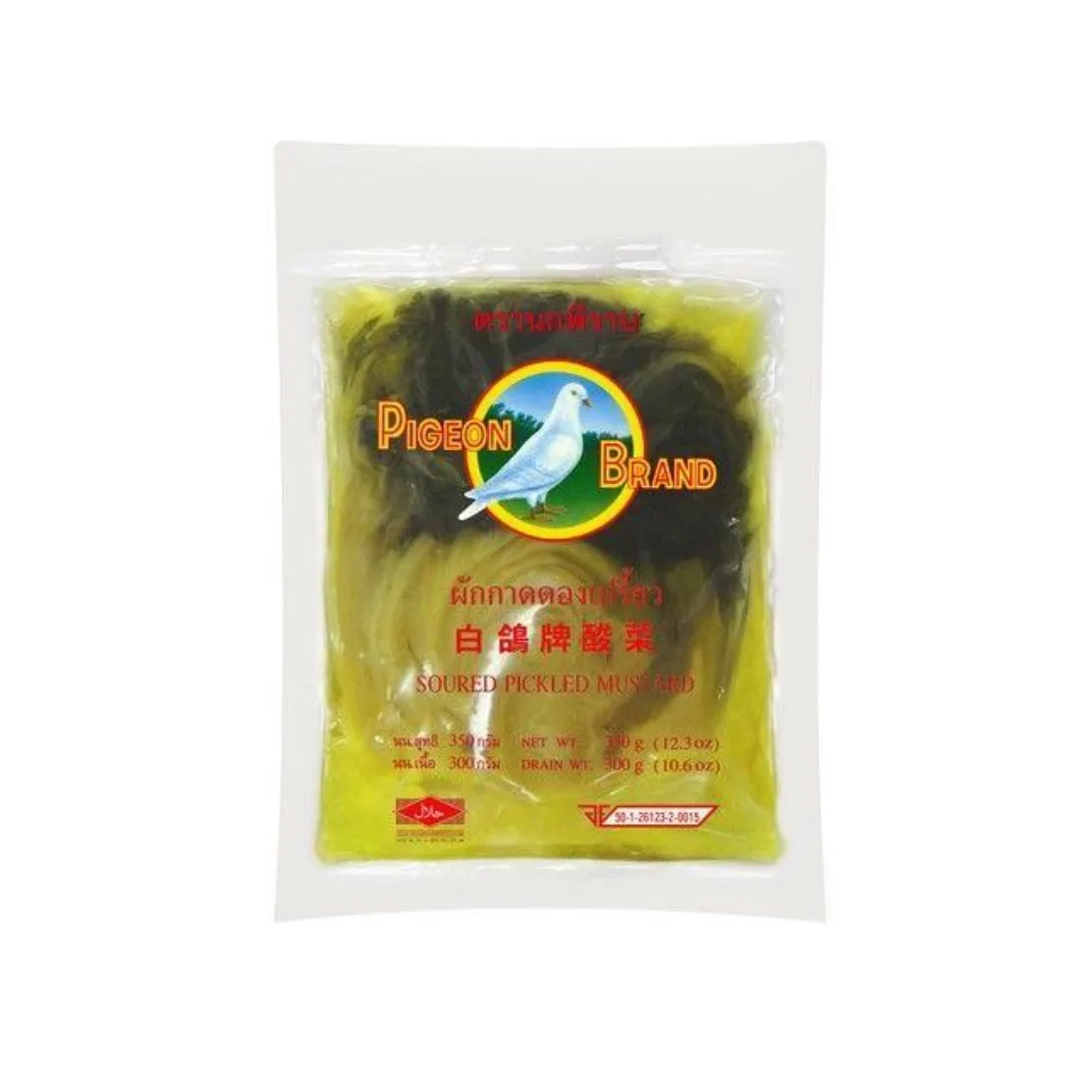 Mustard pickled & soured green 350 g.